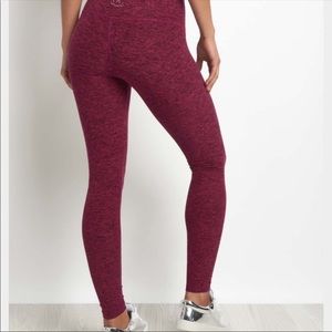 Spacedye Maroon High-Waisted Leggings